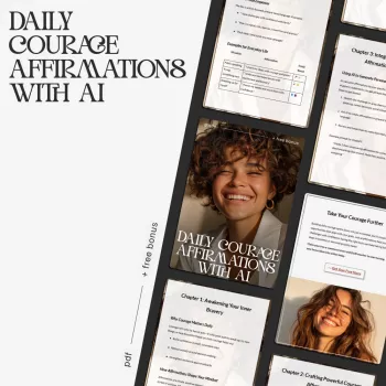 Daily Courage: AI Affirmations + Printable Workbook